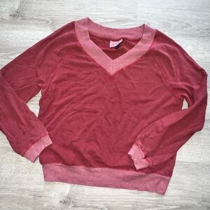 Universal Threads Women's V-Neck Red Sweater